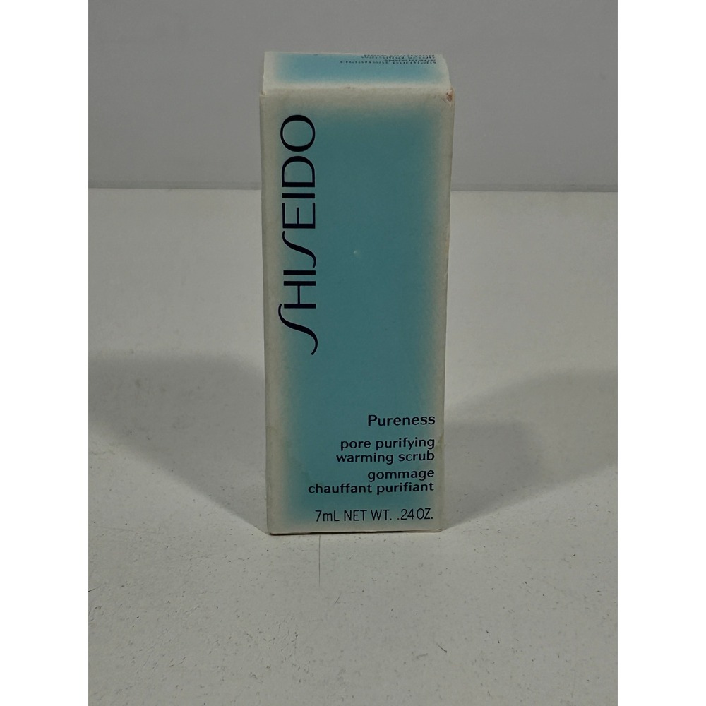 Shiseido Pureness Pore Purifying Warming Scrub 7mL .24oz Travel Size New in Box